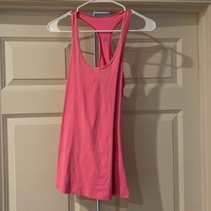 Size 6 lulu lemon neon pink tank top